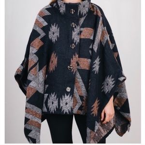 Thread & Supply Boho Aztec Cape XS/S NWT